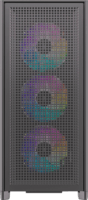 Silentware Air 2000 ARGB Midi Torony Számítógépház + 4db 140mm ARGB + 3db 120mm ARGB ventilátor - Fekete