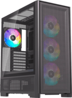 Silentware Air 2000 ARGB Midi Torony Számítógépház + 4db 140mm ARGB + 3db 120mm ARGB ventilátor - Fekete