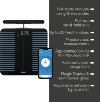 Beurer BF 990 Okos személymérleg Max 180kg - Fekete