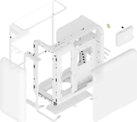HYTE X50 Midi Torony Számítógépház - Fehér