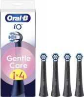 Braun Oral-B iO Gentle Care Elektromos fogkefe Pótfej - Fekete (4db)