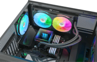Thermaltake TH240 V3 Sync 240mm ARGB All In One Univerzális CPU Vízhűtés - Fekete