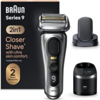 Braun Series 9 Pro+ 9597 Akkus Nedves-Száraz Borotva és Szakállnyíró - Fekete