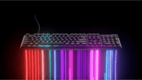 Corsair K55 CORE RGB Vezetékes Gaming Billentyűzet DE - Fekete