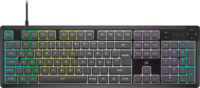 Corsair K55 CORE RGB Vezetékes Gaming Billentyűzet DE - Fekete