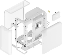 HYTE X50 Air Midi Torony Számítógépház - Fehér