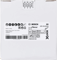 Bosch PRO R574 X-LOCK Szálas csiszolótárcsa Ø125 x 22,23mm K80