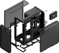 HYTE X50 Air Midi Torony Számítógépház - Fekete