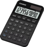 Casio SL-310YC-BK Elem / Napelem 10 Digit Asztali Számológép - Fekete