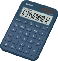 Casio MS-20YC-NY Elem / Napelem 12 Digit Asztali Számológép - Sötétkék