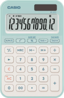 Casio MS-20YC-LG Elem / Napelem 12 Digit Asztali Számológép - Világoszöld
