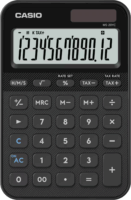 Casio MS-20YC-BK Elem / Napelem 12 Digit Asztali Számológép - Fekete