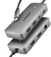 Axagon HMC-CUB83X2 Multifunkciós USB-C HUB 100W (2xUSB-C + 2xUSB-A + 2xHDMi + 1xRJ45)