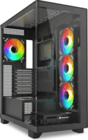 Sharkoon ELITE SHARK CA500 Midi Torony Számítógépház + 4db 120mm ventilátor - Fekete