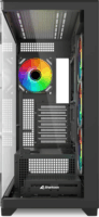 Sharkoon ELITE SHARK CA500 Midi Torony Számítógépház + 4db 120mm ventilátor - Fekete