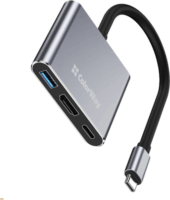 ColorWay CW-HUB08 Multifunkciós USB-C HUB W (1x HDMI + 1x Type-C 3.0 + 1x USB-A)