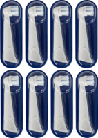 Braun Oral-B iO Strahlendes Weiss Elektromos fogkefe Pótfej - Fekete (8db)