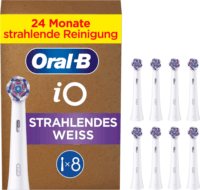 Braun Oral-B iO Strahlendes Weiss Elektromos fogkefe Pótfej - Fehér (8db)