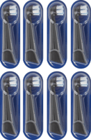 Braun Oral-B iO Sanfte Reinigung Elektromos fogkefe Pótfej - Fekete (8db)