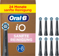 Braun Oral-B iO Sanfte Reinigung Elektromos fogkefe Pótfej - Fekete (8db)