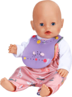 ZAPF Creation BABY born® Díszíthető baba előke - Lila