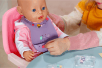 ZAPF Creation BABY born® Díszíthető baba előke - Lila