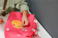 ZAPF Creation BABY born® Díszíthető Baba pelenkázó táska - Rózsaszín