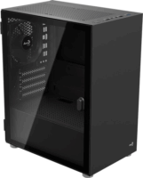 Aerocool CS-111-G-BK-v1 Mini Torony Számítógépház +1db 120mm ventilátor - Fekete