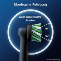 Braun Oral-B Pro Cross Action Elektromos fogkefe Pótfej - Fekete (6db)