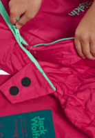 Jack Wolfskin Grow Up Dreamer Bal cipzáras Gyerek Hálózsák 170 x 65 cm (5 / 25°C) - Rózsaszín