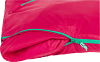 Jack Wolfskin Grow Up Dreamer Bal cipzáras Gyerek Hálózsák 170 x 65 cm (5 / 25°C) - Rózsaszín