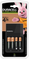 Duracell CEF14 4x AA/AAA NiMH Akkumulátor Töltő + 4 db Elem (750mAh)