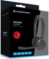Conceptronic POLONA04BA Bluetooth Sztereo Headset - Fekete
