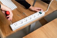 Brennenstuhl Bremounta 230V 2x USB-C Hálózati elosztó 5 aljzatos 3m - Fehér