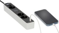 Brennenstuhl Ecolor 230V USB-A / USB-C Időzítős Hálózati elosztó 3 aljzatos 1.5m - Fehér