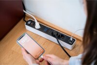 Brennenstuhl Ecolor 230V USB-A / USB-C Időzítős Hálózati elosztó 3 aljzatos 1.5m - Fehér