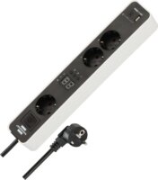 Brennenstuhl Ecolor 230V USB-A / USB-C Időzítős Hálózati elosztó 3 aljzatos 1.5m - Fehér