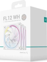 DeepCool FL12 120mm PWM RGB Rendszerhűtő ventilátor 3db - Fehér