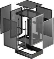 Deepcool CH170 Plus Midi Torony Számítógépház + 1db 120mm ventilátor - Fekete