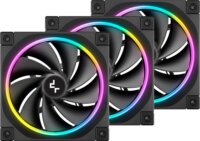 DeepCool FL12R 120mm PWM RGB Rendszerhűtő ventilátor 3db - Fekete