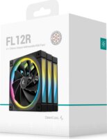 DeepCool FL12R 120mm PWM RGB Rendszerhűtő ventilátor 3db - Fekete
