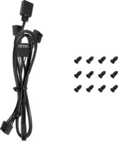 DeepCool FL12R 120mm PWM RGB Rendszerhűtő ventilátor 3db - Fekete