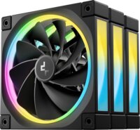 DeepCool FL12R 120mm PWM RGB Rendszerhűtő ventilátor 3db - Fekete