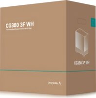 DeepCool CG380 3F Midi Torony Számítógépház + 3db 120mm ventilátor - Fehér