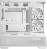 DeepCool CG380 3F Midi Torony Számítógépház + 3db 120mm ventilátor - Fehér