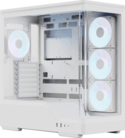 AeroCool P500A ARGB Midi Torony Számítógépház - Fehér