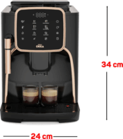 Arzum Okka Espresso Pro Automata Kávéfőző 1450 Watt - Fekete / Ezüst