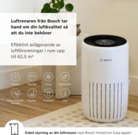 Bosch Air 4000i Okos Légtisztító 25 Watt 60m² - Fehér