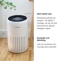 Bosch Air 4000i Okos Légtisztító 25 Watt 60m² - Fehér
