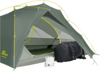 Jack Wolfskin Stratos Lite III 3 személyes Túrasátor 111 x 235 x 49 cm - Fűzöld